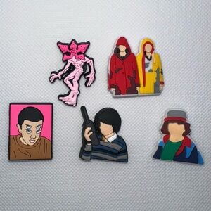 Stranger Things Inspired Shoe Charms - Set #3-5 pieces - TV Series Theme - NWOT